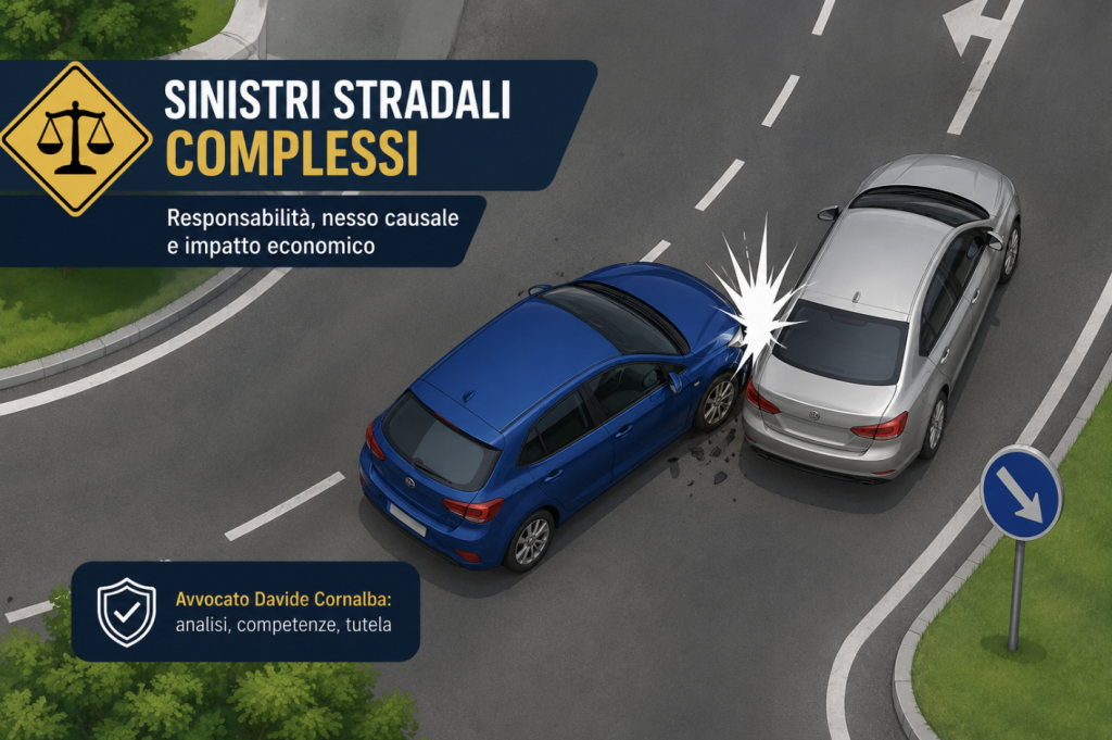 Avvocato Davide Cornalba su risarcimento nei sinistri stradali complessi